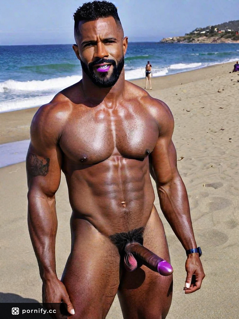 Dilf Chef Cooking With Big Ebony Cock On The Beach